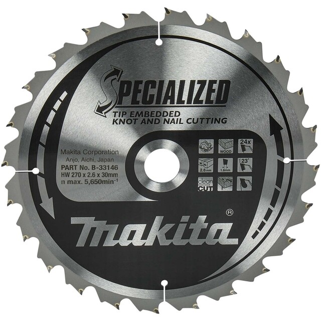 Product image 1 of Makita Cirkelzaagblad Hout (noest/spijker)